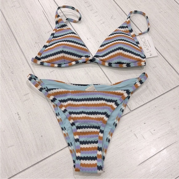 L Space Set Millie Top & Jay Bitsy Bottom in Over The Moon Color Size M NWT - Picture 7 of 10